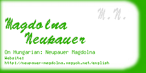 magdolna neupauer business card